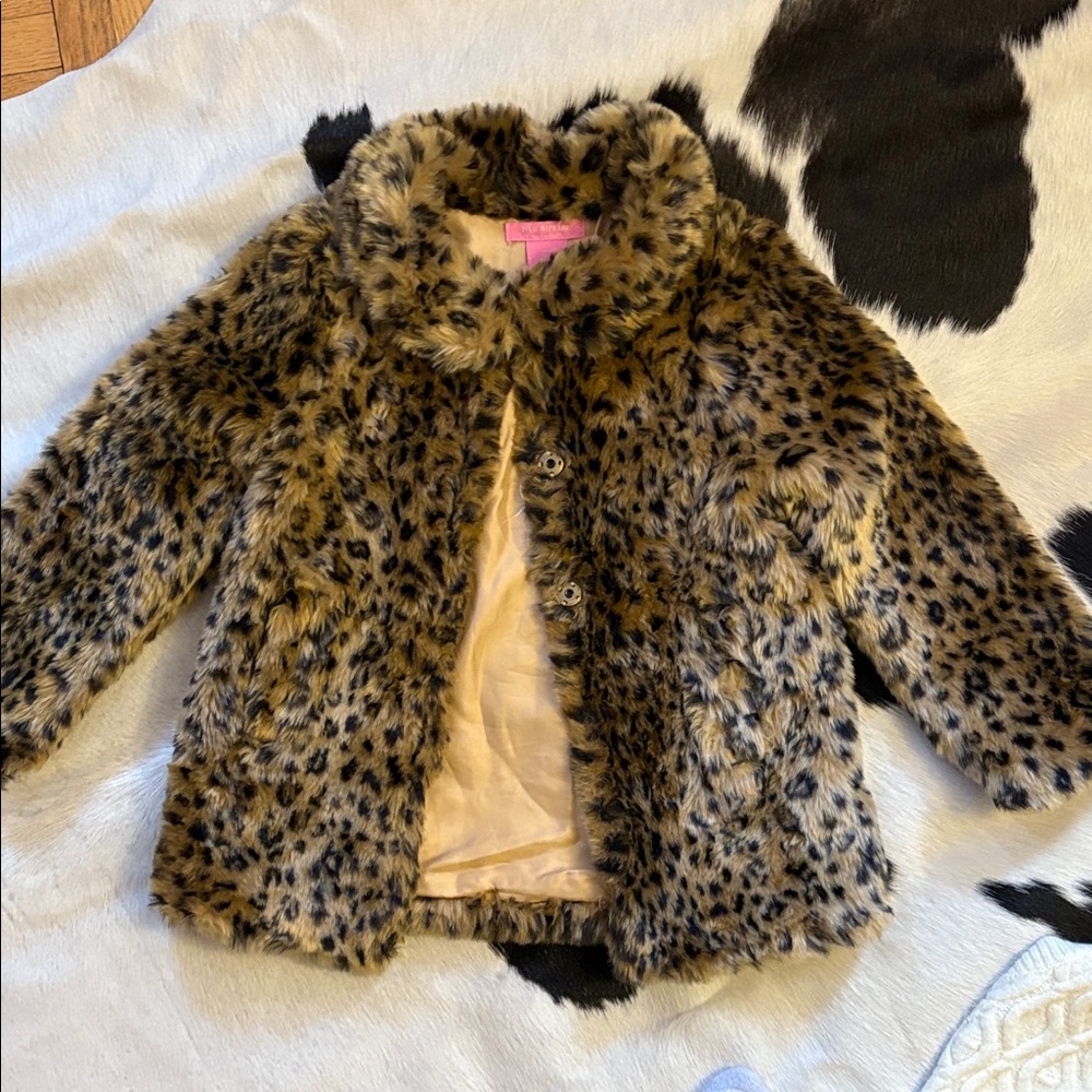 Isaac Mizrahi Kids Faux Fur Animal Print Jacket and the Vest